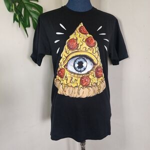Unisex All Seeing Eye Pizza T Shirt